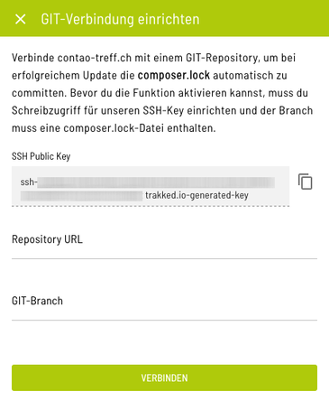 GIT-Vebindung einrichten